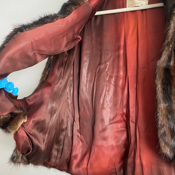 Vintage Mink Cape Shawl Fur Morton’s 40s 50s 60s Luxury Brown Silky Lining - Picture 2 of 7
